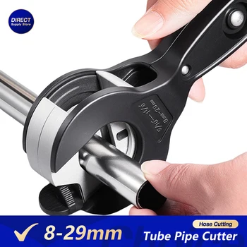 Tagliatubi a cricchetto da 8-29 mm per tubi in acciaio inossidabile, rame, alluminio, utensile da taglio professionale per tubi flessibili per riparazioni e impianti idraulici auto 1