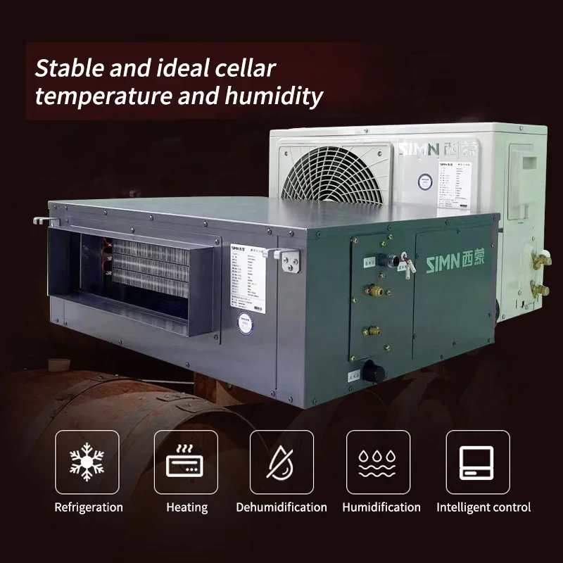 Innovative Ambient Wine Room Air Conditioning System Precision Cellar Climate Control for Wine Cooling