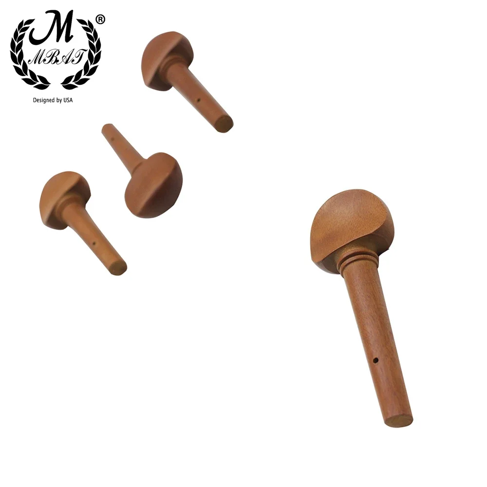 M MBAT 4 Stücke Violine Stimmwirbel Endpin Jujube Holz 4/4 FiddleTuning Peg Saiteninstrument Violine Zubehör Ersatzteile – Detail 8