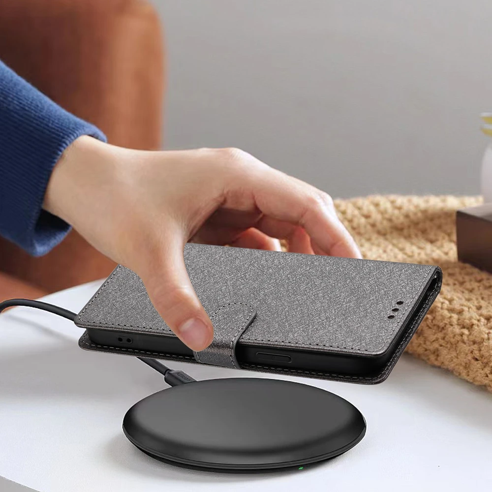 Vintage Magnetic Flip Leather Wallet Case - Shockproof Stand Cover