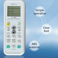 Télécommande universelle A/C pour climatiseur K-1028E, adaptée à Haier, Geli,Hitachi, Panasonic, Sharp, Gree, Midea, Bosch, Tosh 6