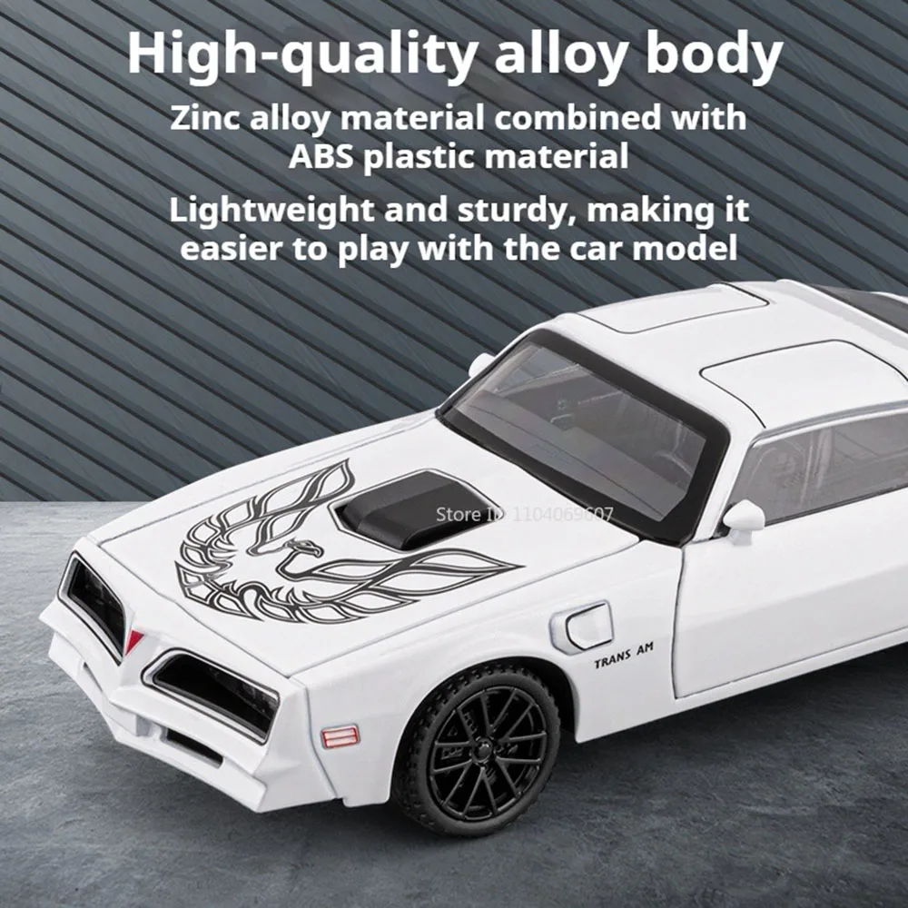 Diecast Firebird Hellcat Toy Car with Sound and Light Features