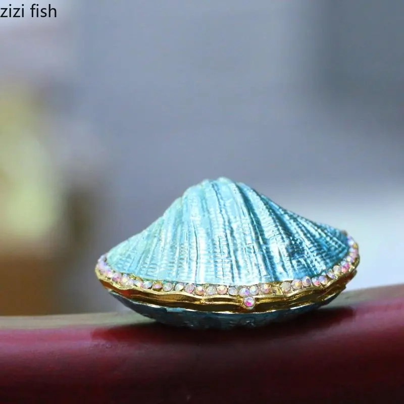 Scatola portaoggetti a forma di conchiglia carina scatola