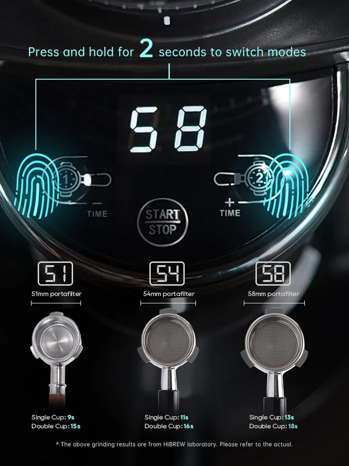 Macinacaff&egrave; Elettrico HIBREW - Macina Conico 31 Livelli, 200W