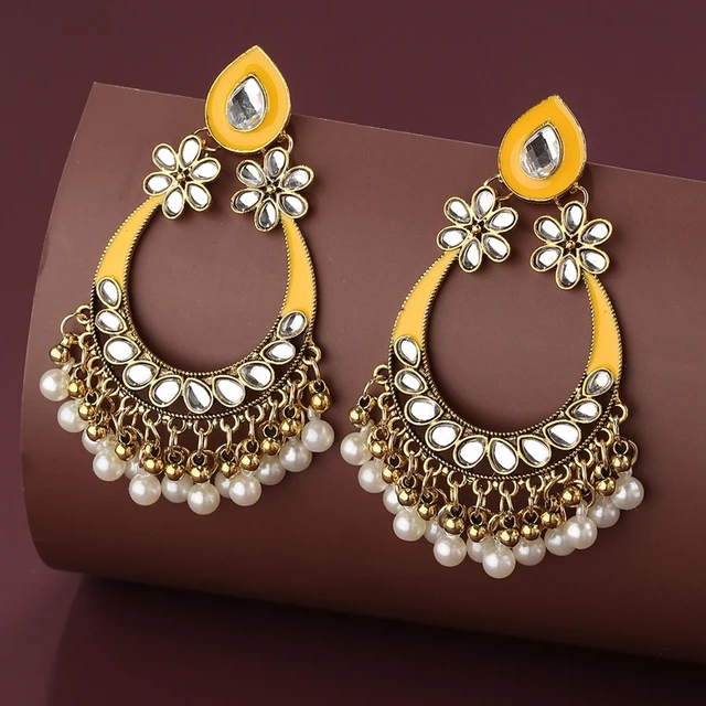 Traditional Pearl Small Jhumka- Swaabhi - Swaabhi