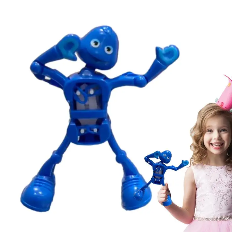 Wind Up Dancing Robot Toy Deformable Robot Toy Funny Sensory Fidget Toys Birthday Gift For Children And Kids