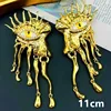 Exaggerate Eye Lips Nose Eye Stud Earring Brass Heavry Metal for Women Jewelry 2024 New Europe And America Vintage 6