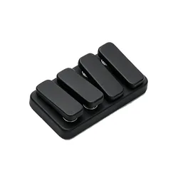 Magnetic Slider Metal Fidget Toy - Mini Sensory Decompression Gyro (Black)