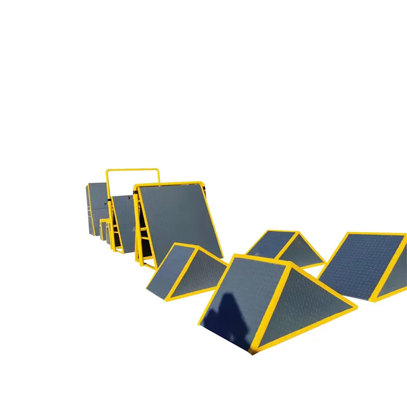 

High quality small rubber tripod baffle kids parkour equipment