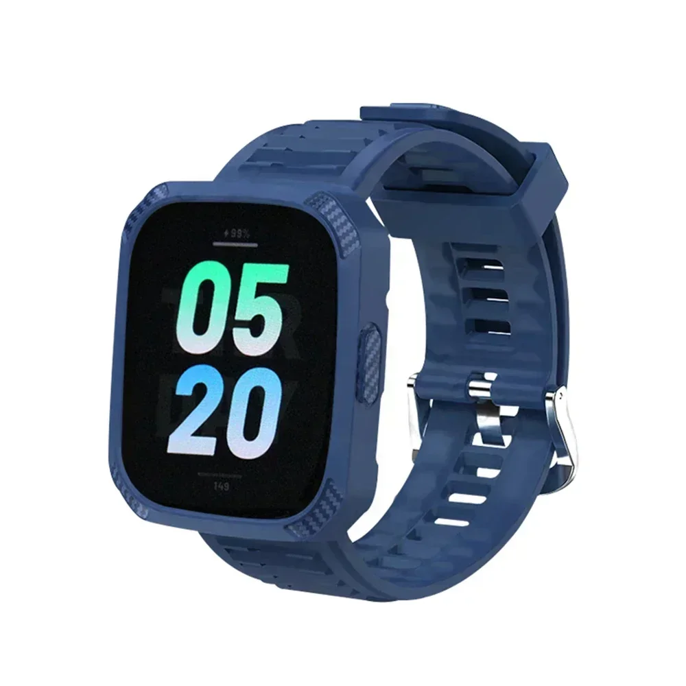 Silicone Protective Case & Strap for Smartwatch - Sport Band & Cover Combo