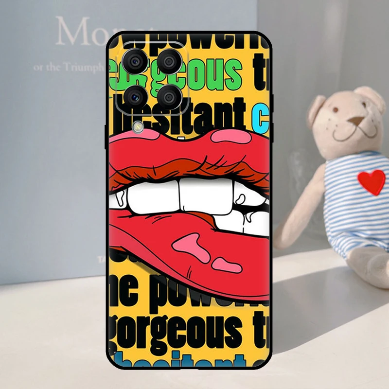 Seductive Lips Design Phone Case
