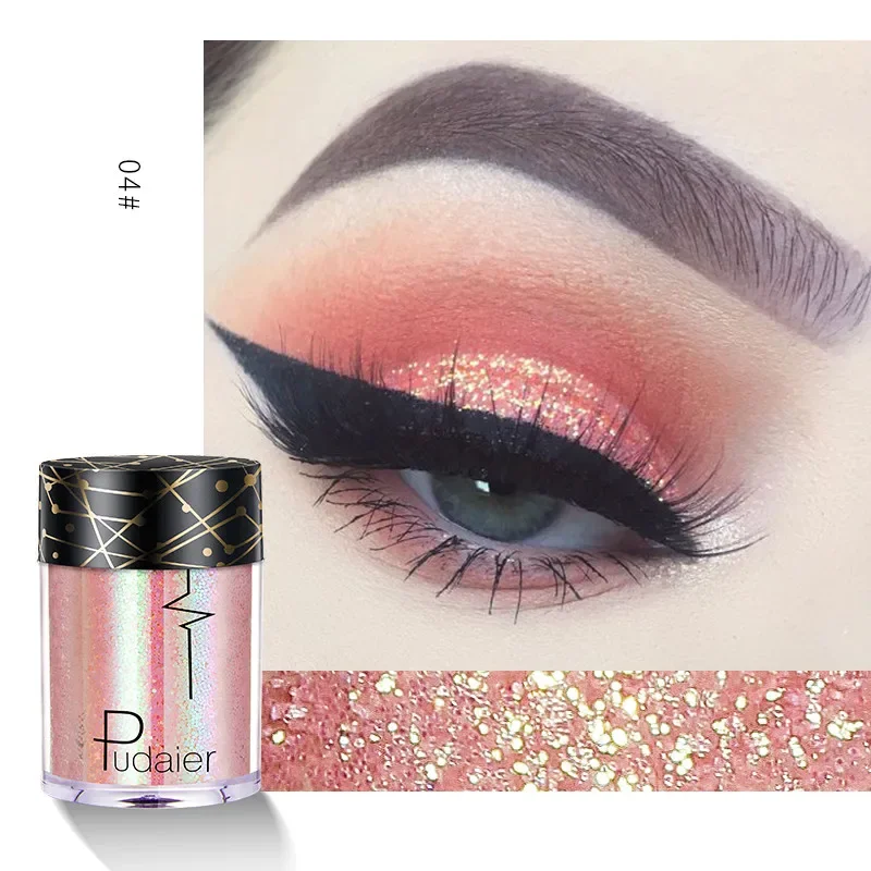 Shiny Ray Holographic Sequins Glitter Shimmer Pigment Eye Shadow Tattoo Lip Nail Body Glitter Festival Party Eye Makeup Powder 2