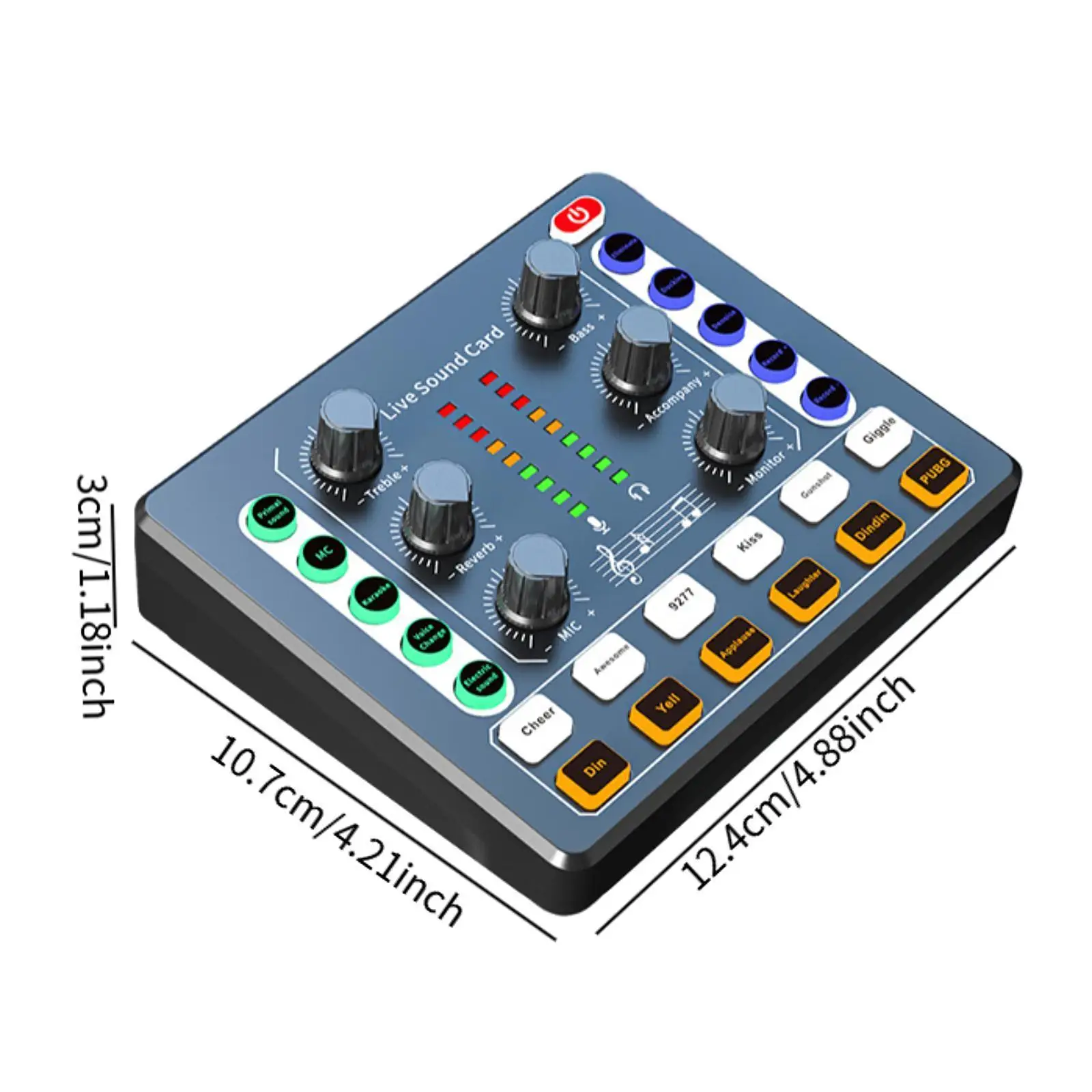 Audio Mixer Professional Sound Card for Headset Voice Chatting