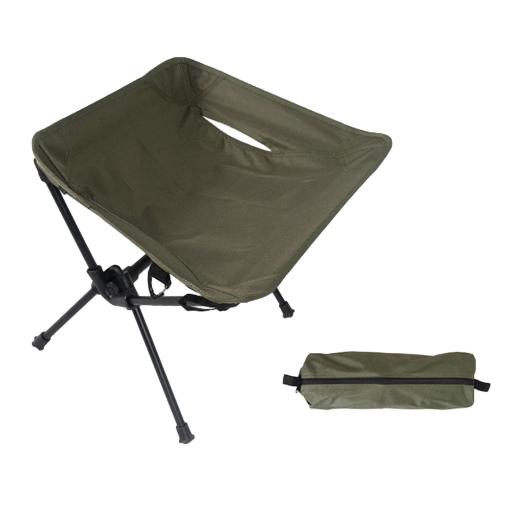 

Chair Folding Chair 50x31x38cm 7075 Aluminum Alloy Oxford Cloth With Carry Bag Camping Stool Folding Moon Chair