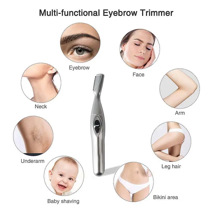 Electric Eyebrow Trimmer Mens And Womens Automatic Eyebrow Trimmer Artifact Hair Removal Beauty Beginner Beauty Tool
