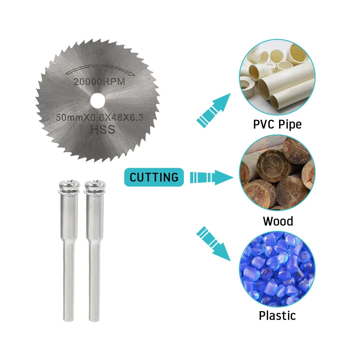 

42Pcs Mini Circular Saw Blade Set Resin Cut-Off Wheels Disc Diamond Cutting Blade Metal Cutter Tool for Drill