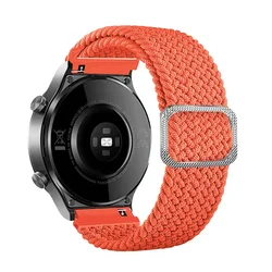 Braided Nylon Parachute Band - 20/22mm Adjustable Watch Strap - 1 piece 22mm (Orange 2)