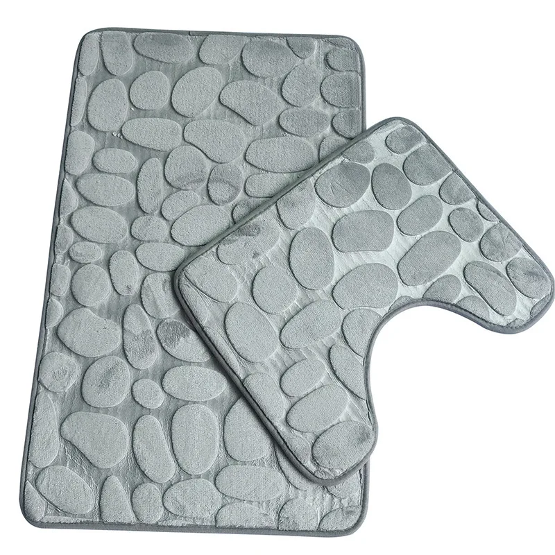 Floor Mat Bathroom Mat Absorbent Bathroom Mat Bathroom Floor Mat Toilet Mat Bath Mat Home Bathroom Bath Mat Set Toilet Mat Non-slip Bath Bathroom Carpet Shower Carpet Set Toilet Cover Floor
