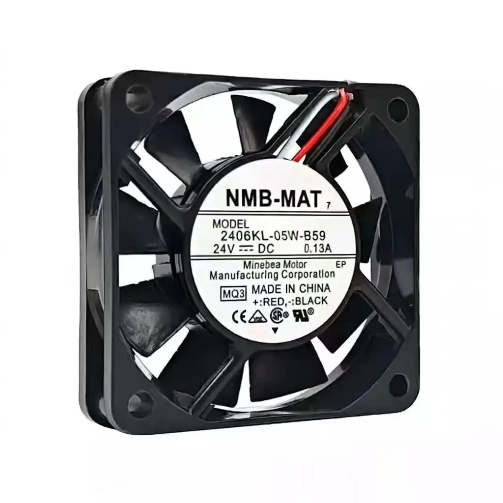 NMB 2406KL-05W-B59 dc 24V 0.13A 6cm 6015 60*60*15 MM 3선 변환기 냉각 팬용 원본