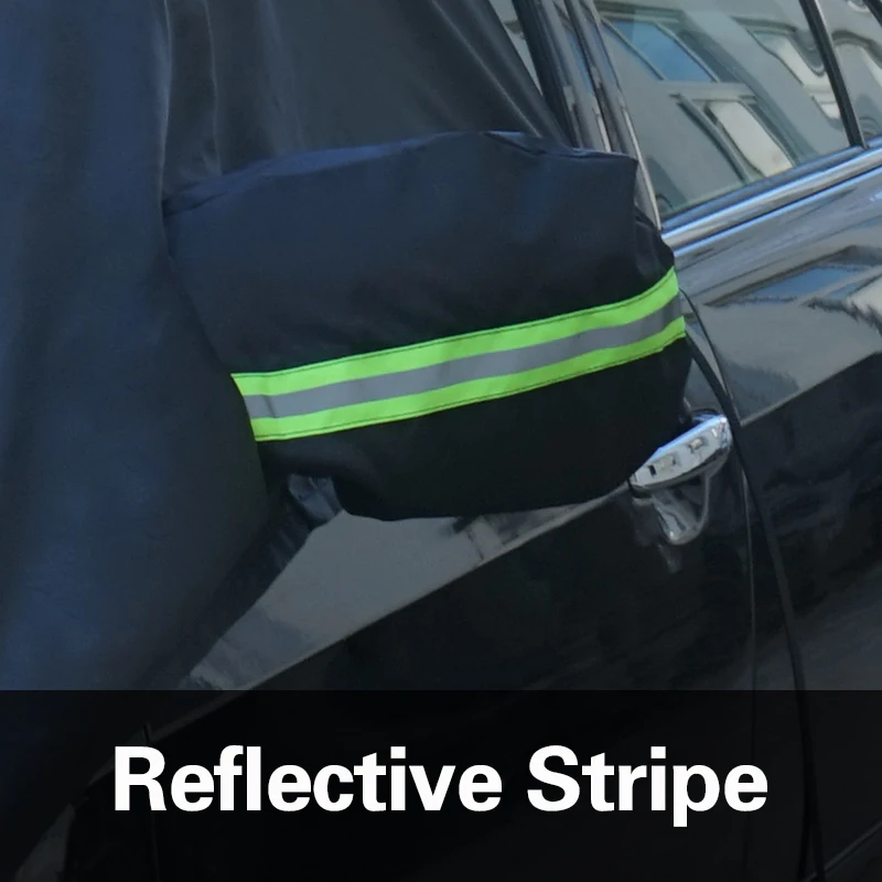 Car Windshield Cover Universal Oxford Fabric Car Front Windscreen Cover Snow Sun Shade With Reflective Stripe