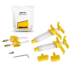 Premium Bicycle Hydraulic Disc Brake Bleed Kit - Complete Bike Repair Tool Set (Simple with Bag)