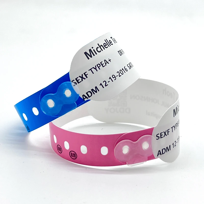 100pcs Self-Adhesive printable tyvek wristbands Roll Thermal Disposable Identification Bands for Events Parties Conferences
