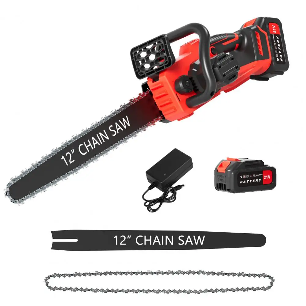 Electric Chainsaw, Lightweight Tree Trimming Cutting Cordless Chain Saw, Mini Handheld Chain Saw for Home, Garden, Courtyard