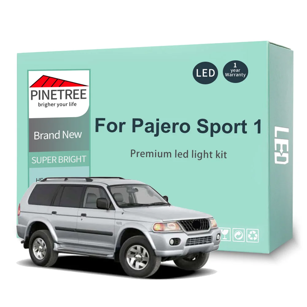 

13Pcs For Mitsubishi Pajero Montero Shogun Sport Nativa Challenger 1 MK1 1996-2007 Interior Led Bulbs Canbus No Error