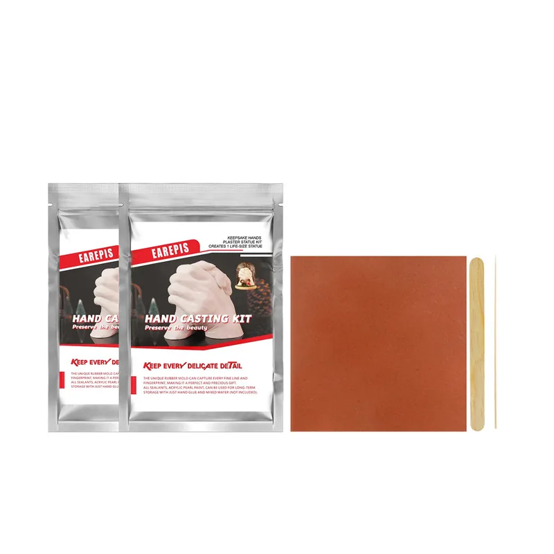 3D Handprint & Footprint Casting Kit, DIY Craft Gift Set,Clone Powder Model Powder Set for Anniversary, Valentine'S Day,Keepsake