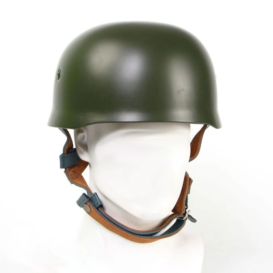 Casco alemán M38 WW2 Repro, de acero, para paracaidismo, equipo de