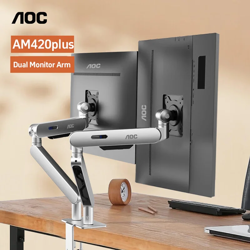 AOC Desktop Dual Monitor Arm Holder Arm For 21
