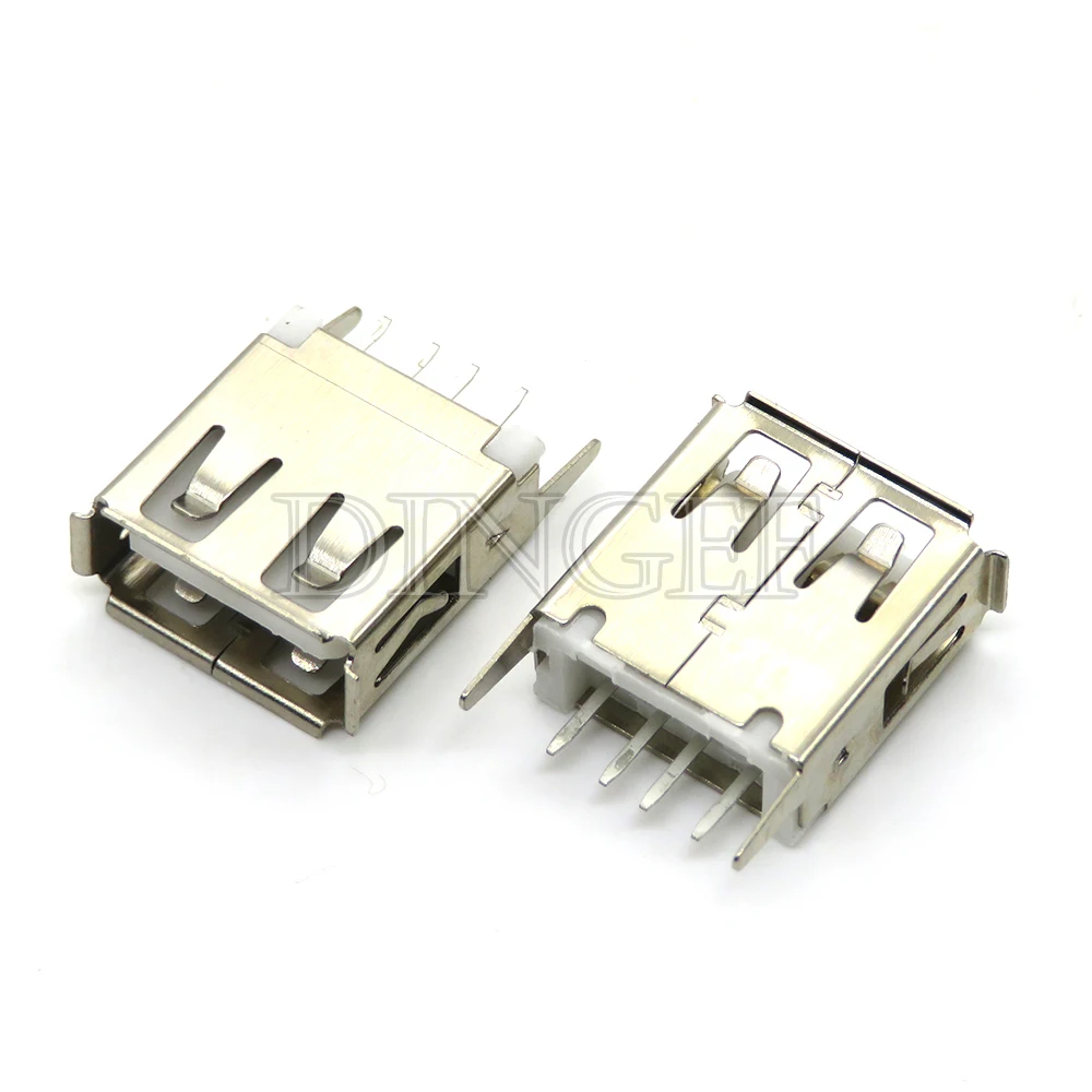 5-Pack USB Type A Female Solder Jack Connectors
