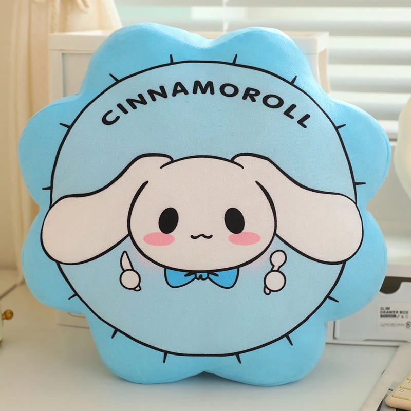 thumbnail image 1 of Cojín de flores de Sanrio con dibujos animados, Kuromi, My Melody, Hello Kitty, almohada de peluche de anime, bolsa, colgante, llavero, peluches tiernos, regalos, 1 of 5