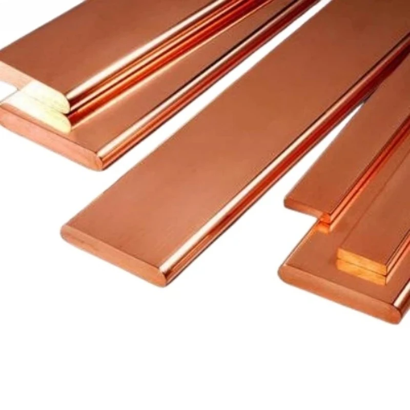 C10200 copper bar flat busbar grounding C1100 tin plated purple Cu processing customized punching