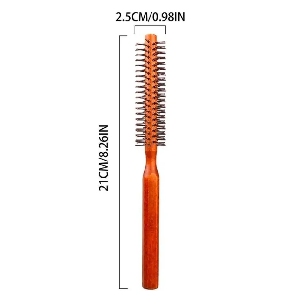 Roller Beard Comb New Hairbrush Small Styling Hair Brush Round Curling Roller Hairbrush Home Use 6