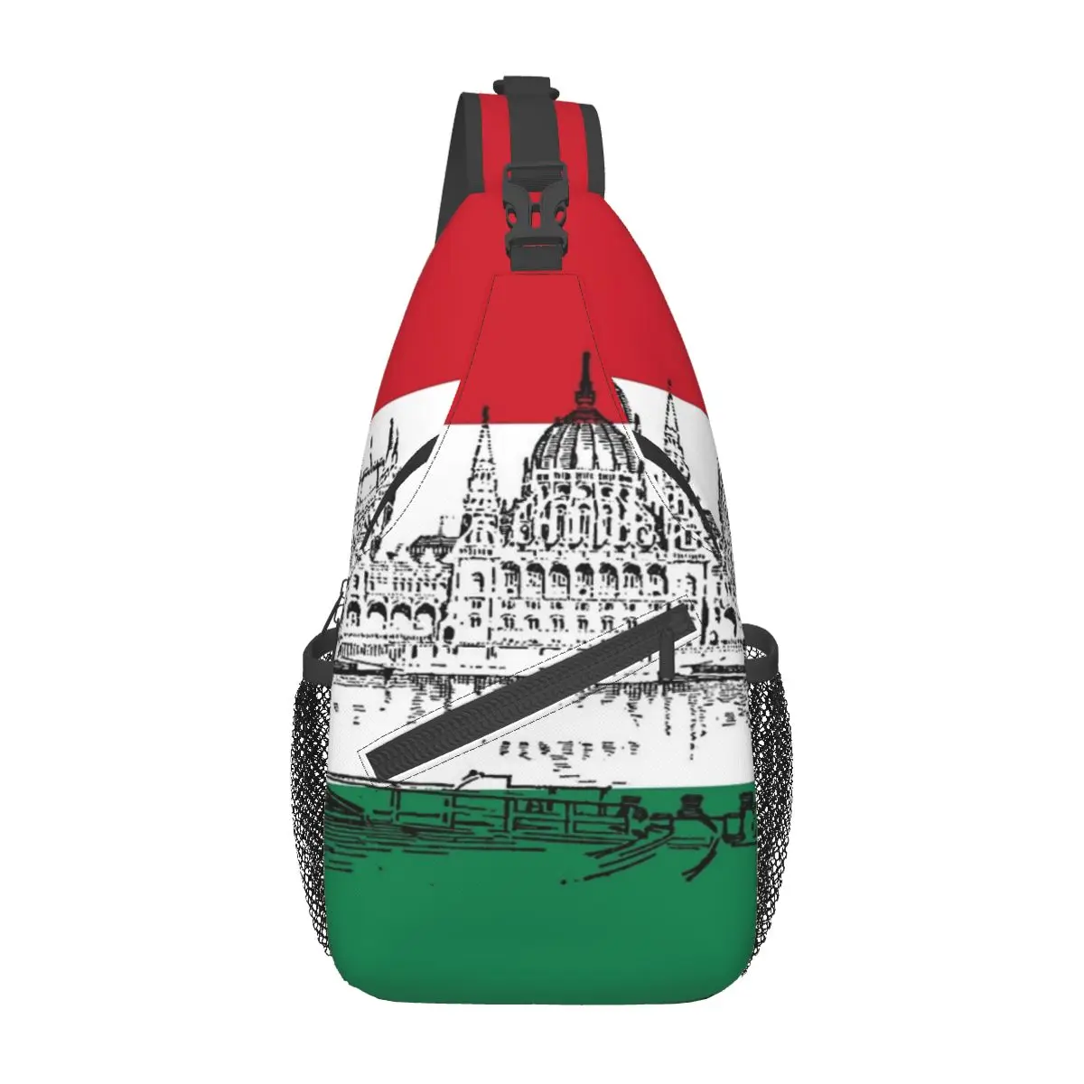 

Welcome To Hungary Chest Bag Retro Portable Gift Nice gift Customizable