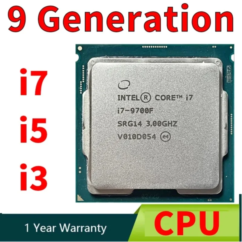 Intel Core I7-9700 I7 9700 3.0 Ghz Utilizzato Processore Cpu A Otto Core A Otto Thread 12M 65% W Lga 1151