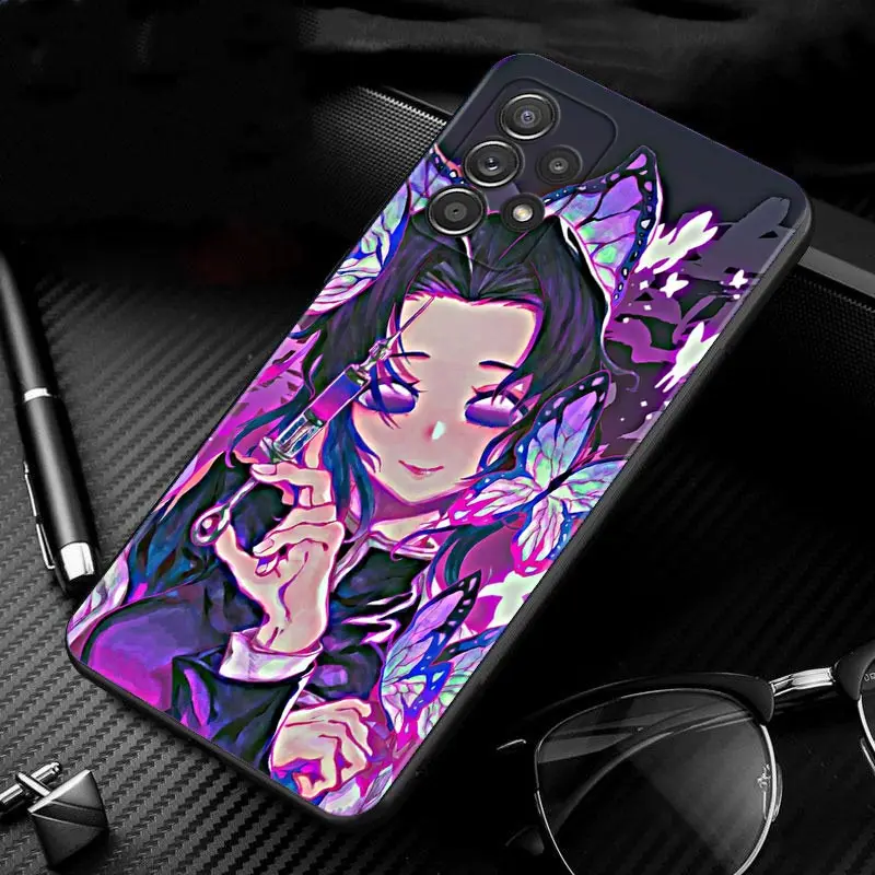 Cartoon Demon Slayer Color Painting Case For Samsung GALAXY A51 A71 A41 A31 A13 A11 A01 A72 A52 A42 A32 A22 A52s A21s A02s A12 kawaii phone cases samsung Cases For Samsung