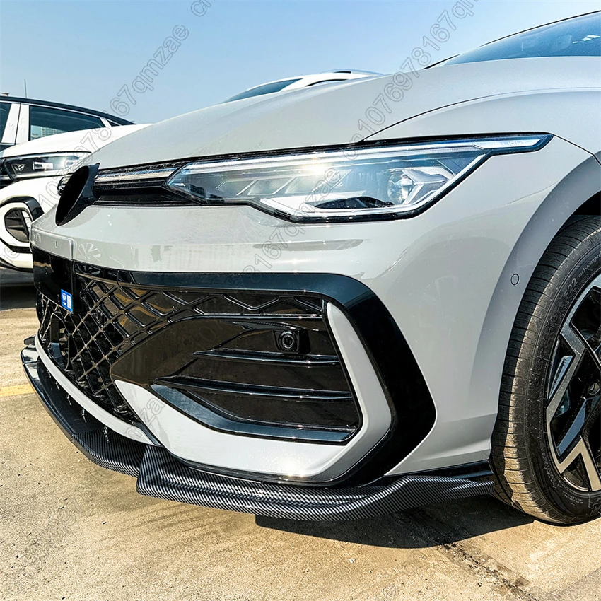 폭스바겐 VW 골프 8.5 MK8.5 GTI R-라인 2024-2025 프론트 범퍼 스플리터 립 스포일러 디퓨저 가드 디플렉터 바디 키트 커버