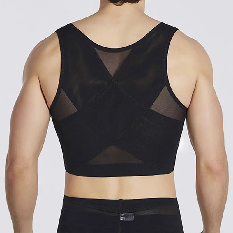 Mens Body Shaper Compression Vest Abdomen Shapewear Tummy Slimming Sheath Gynecomastia Shapers Corset Tank Tops