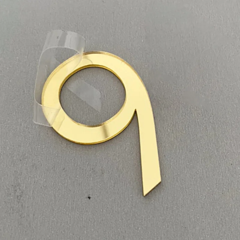 3D Numeral Door Plaque Self Adhesive Number Stickers Address Door Plate House Sign Plating Gate Digits 1Pc house number signs house numbers number plate door signs house wall plaques