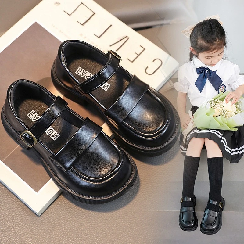 Girls Soft Sole Classic School Shoes