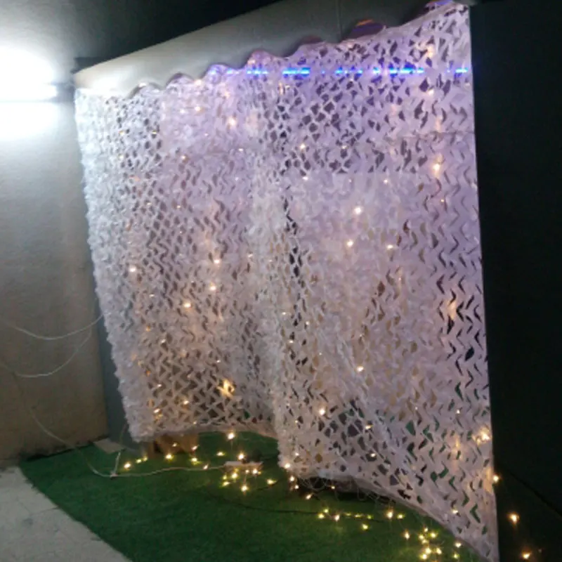 Welead Pergola Da Giardino Rete Bianca Reti Mimetiche Militari Decorazione Da Giardino A Doppio Strato Pergola Da Esterno Tessuto Per Riparo Dal Sole