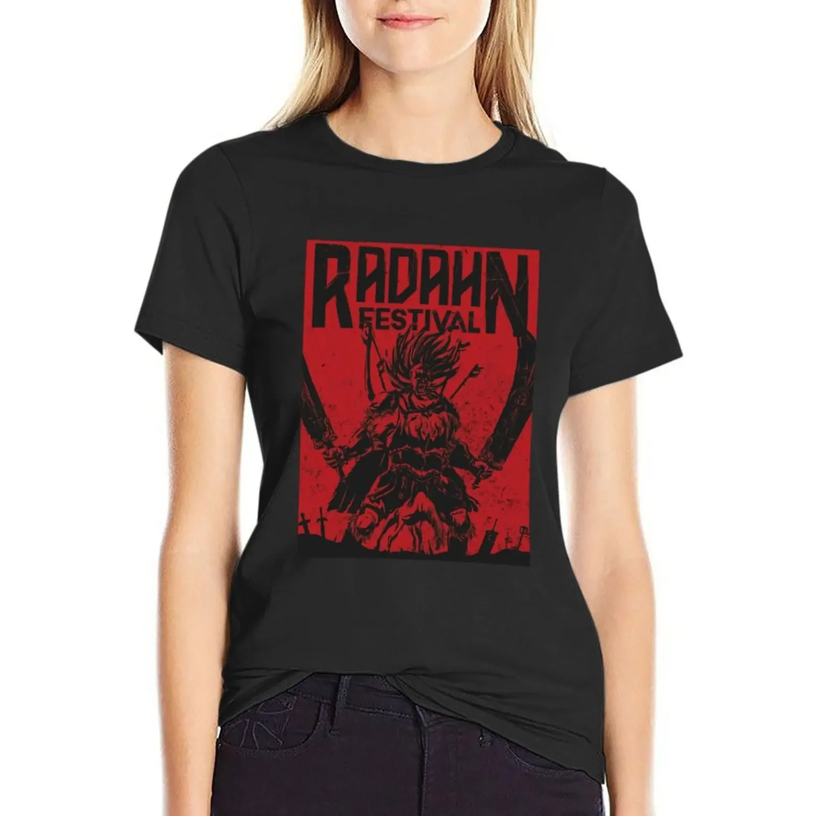 

Festival Radahn 45 T-shirt vintage clothes cute tops Summer Women's clothing