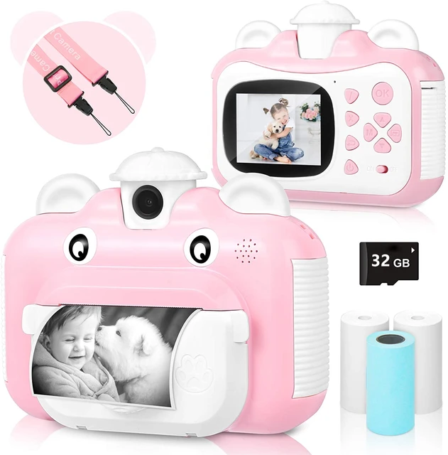 Kids Instant Print Camera 1080P HD Video Photo Camera Toys for Children with 32GB Card Digital Camera Photo Toys 2