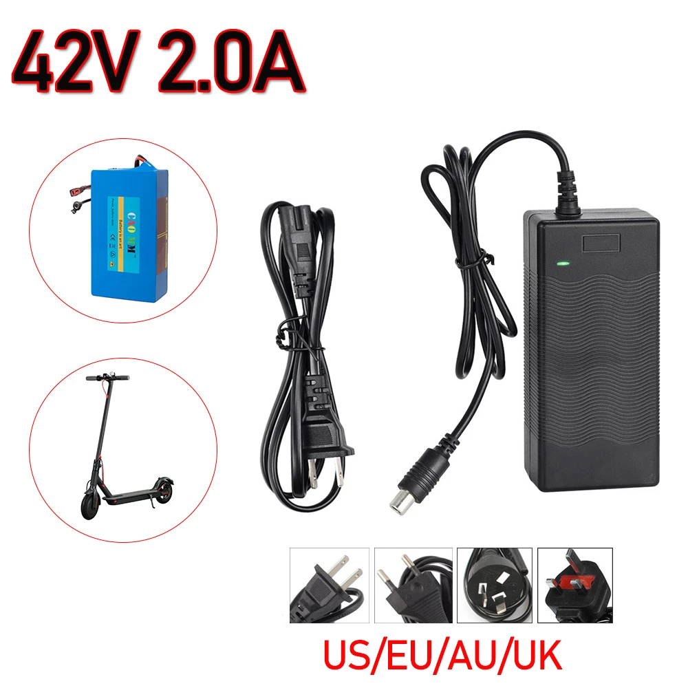 42v 2a Fast Charger Electric Ebike Battery Power Supply Adapters Use