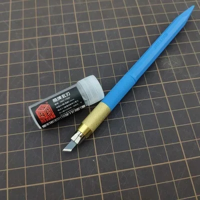 HSIANG Model Tool Multifunctional Metallic Pen Knife Replacement Blades Model Tool Set for Military Craft Tools DIY