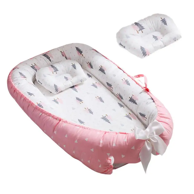 

Baby Soft Sleeper Nest Bed Portable Adjustable Boys Girls Playpen Crib Infant Toddler Cot Cradle Newborn Bassinet Bumper