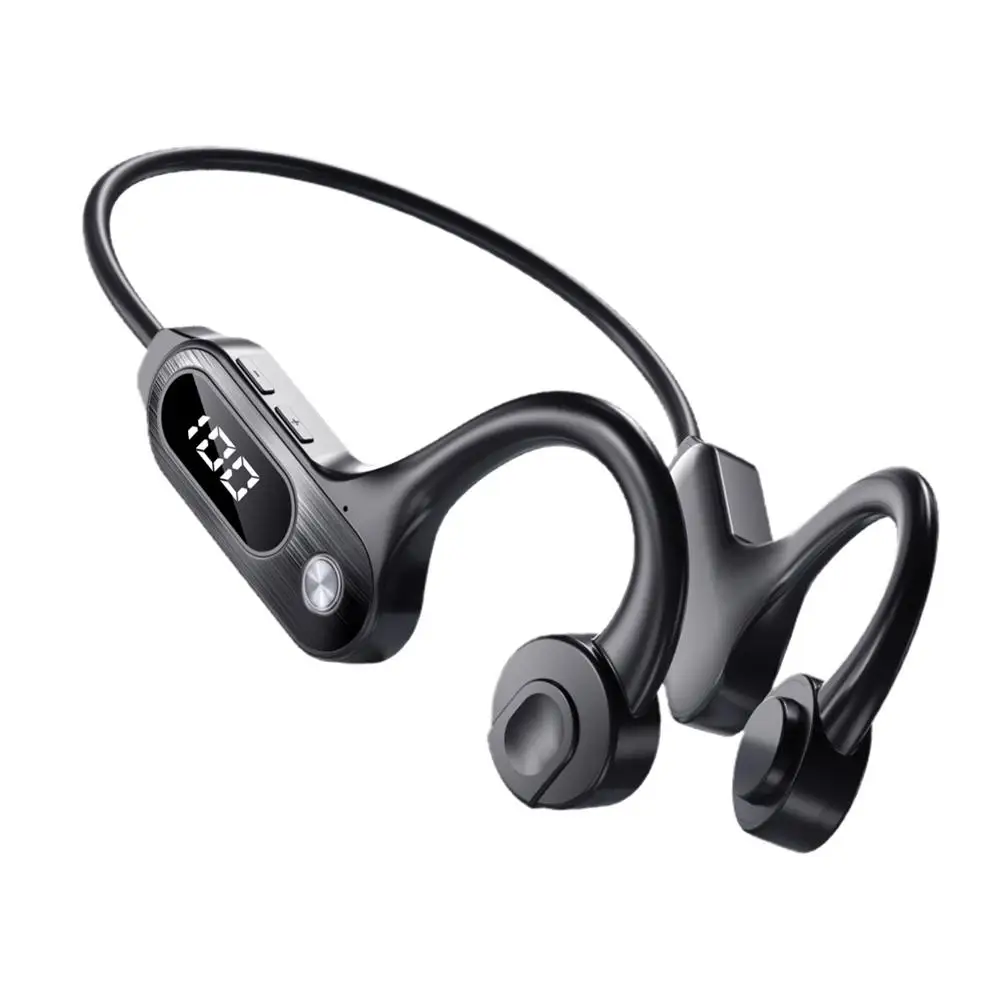 

Bone Conduction Concept Bluetooth-compatible Earphone Lightweight Wireless Hanging Ear Sports Headset V30