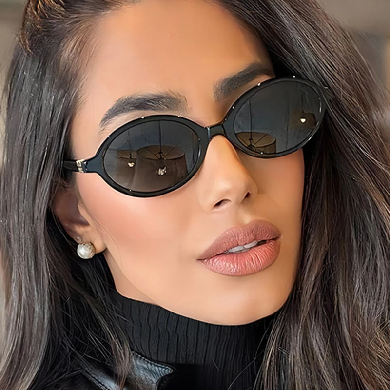 Small Oval Sunglasses – Vintage UV400 Luxury Shades for Women and Men 2025 Safety Accessories Sunglasses